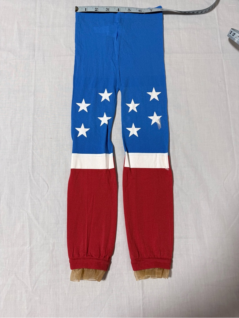 DC Comics Blue Red White Star Kids Leggings